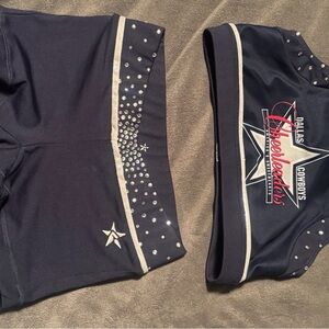 Dallas Cowboys Cheerleaders Navy Two-Piece Practice Set